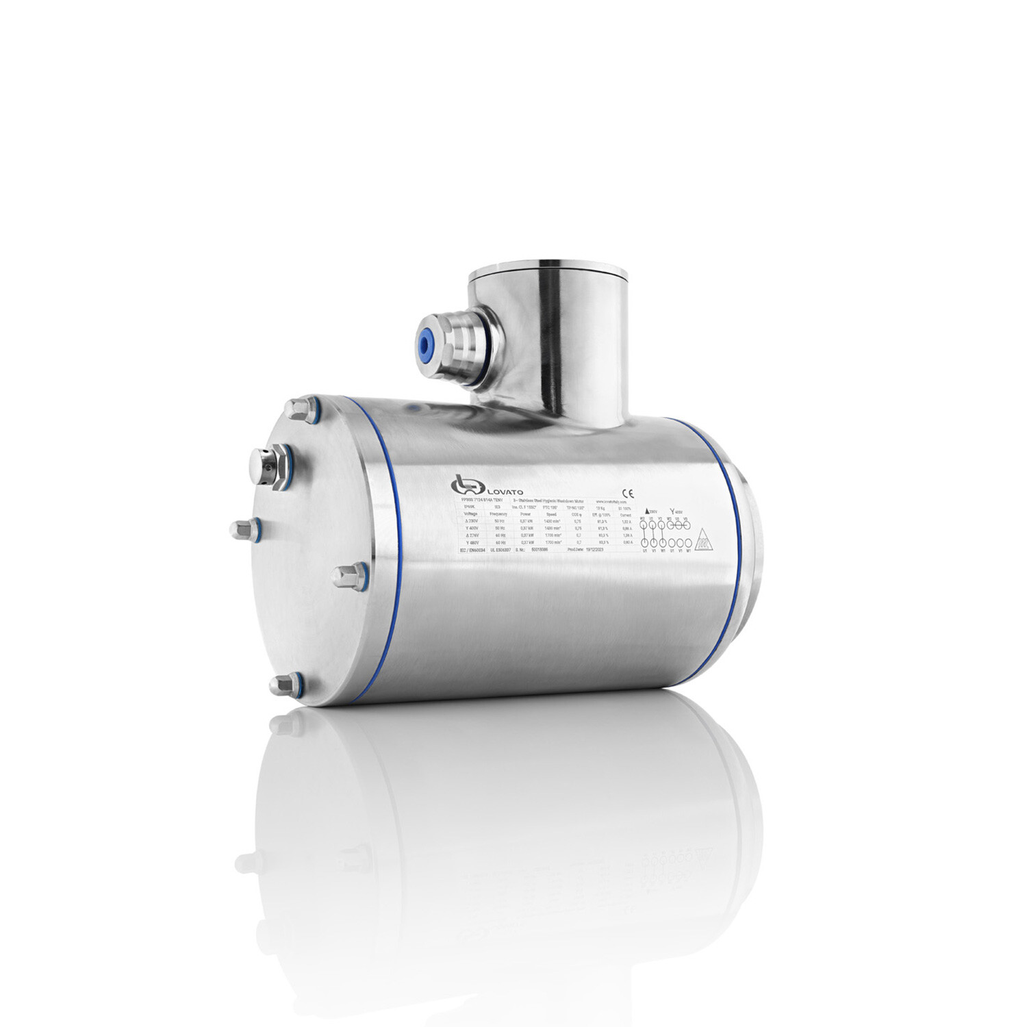 motore elettrico trifase hygienic design in acciaio inox