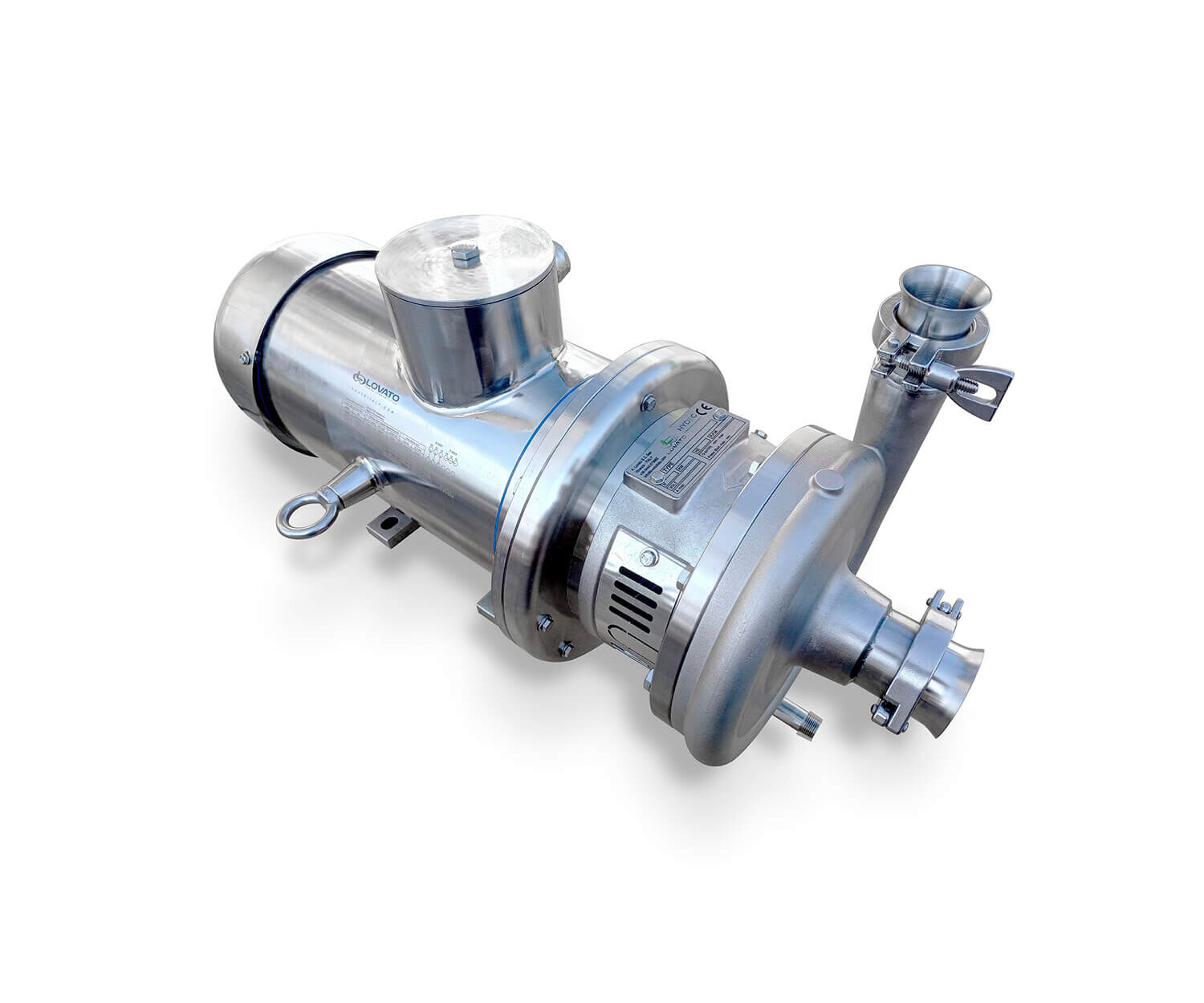 Esploso pompa centrifuga sanitaria in acciaio inox