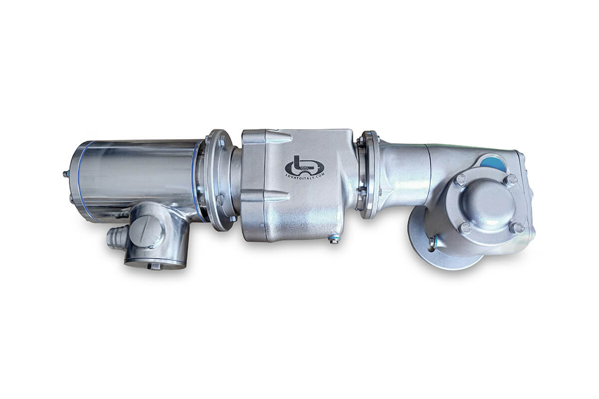 doppio riduttore di velocità combinato in acciaio inox