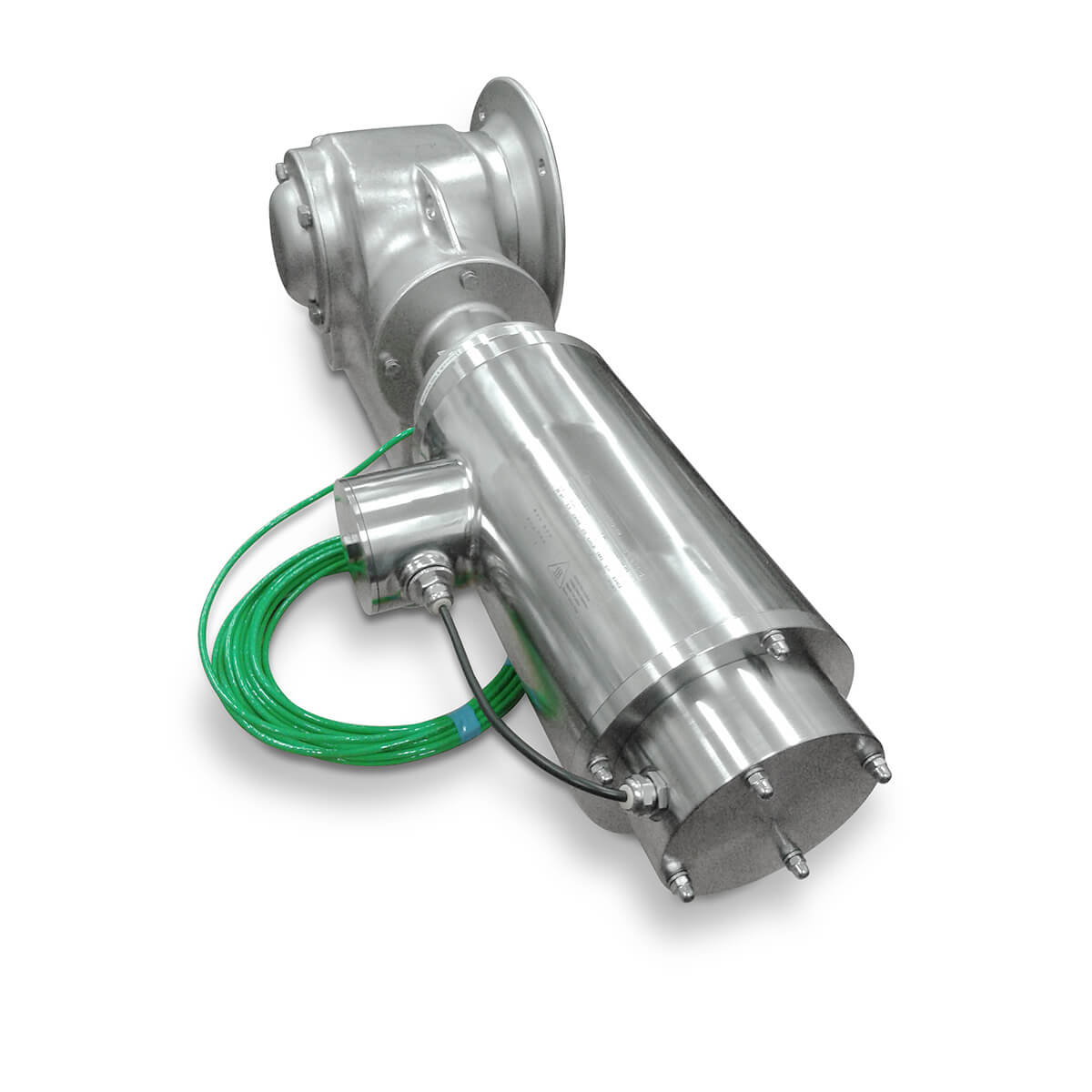 motoriduttore di velocità ortogonale a coppia conica in acciaio inox con encoder e freno