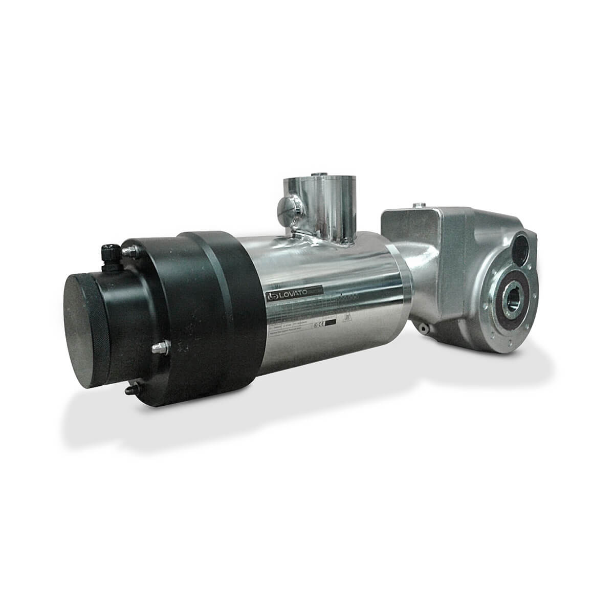 motoriduttore di velocità ortogonale autofrenante in acciaio inox